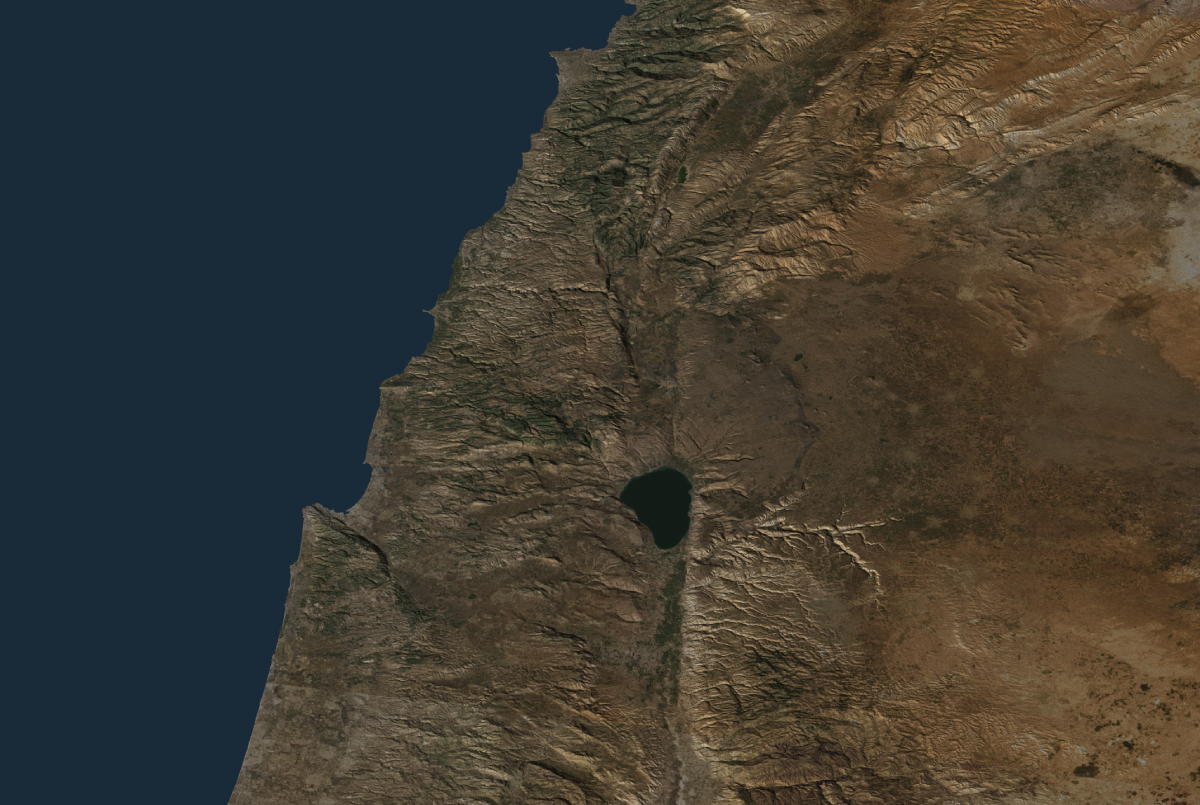Satellite Map - Phoenician coast